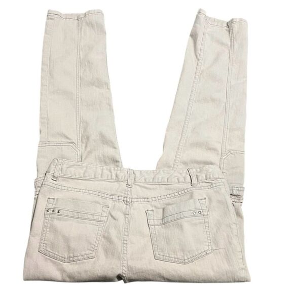 Christopher & Banks Jeans CJ Womens Size 10 Beige Straight Mid-Rise Pockets - Picture 3 of 11